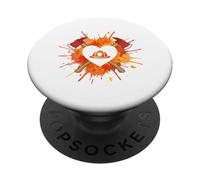 Fireman Love Heart Axes Firefighter Family Pride PopSockets Adhesive PopGrip