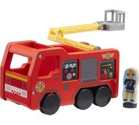 Fireman Sam 07324 Wooden Jupiter Free-Wheeling, Eco-Friendly, FSC Wood Sustainab