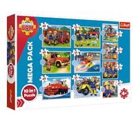 Fireman Sam, 10 in 1 Puzzle (Children's Puzzle)