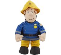 Fireman Sam 12-Inch Talking Plush Toy with Phrases and Theme Tune - Soft, Classic Firefighter Plush