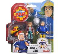 Simba - Fireman Sam, Set of 2 Figures 7.5, 109251043038, + 3 Years, with Accessories
