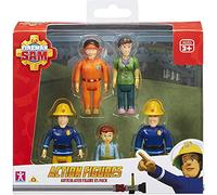 Fireman Sam Action Figures 5-pack, scaled play preschool poseable figures, imaginative play