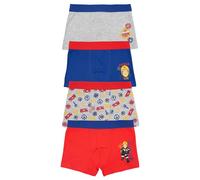 United Labels Fireman Sam boxer shorts for boys - children's underwear boxer shorts (pack of 4) (DE/NL/SE/PL, numerical, 110, 116, regular, multicoloured)