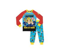Fireman Sam Boy's Hero At Work Pyjama Set | Size: 3-4 Years Fireman Sam Multicolor 3-4 Years