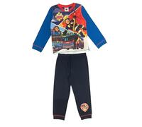 Fireman Sam Boys Pyjamas, 2 Piece Set, Blue, Age 3-4 Years