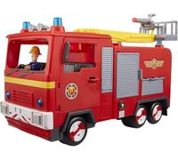 FIREMAN SAM Electronic Spray and Play Jupiter fire engine, free-wheeling with lights, sounds, water cannon, with figure playset., Red,35.5 x 15 x 20.5 centimeters