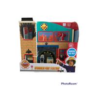Character Uk Fireman Sam Wooden Fire Station