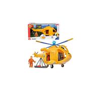 Fireman Sam - Helicopter Wallaby With Figure, 34 cm (Simba 9251002)