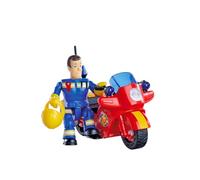 Fireman Sam Motorcycle with Figure and Accessories - Robust Emergency Vehicle with Light and Sound, Driving Fun for Children from 3 Years, Role Toy Fire Brigade Small Fire Brigade Fans