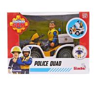 Fireman Sam Police Quad Bike With Officer Malcolm Figure