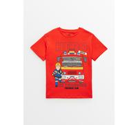 Fireman Sam Red T-Shirt 3-4 years