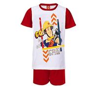 Fireman Sam Short Pyjamas Kids Boys Girls Cotton (UK, Age, 5 Years, 6 Years, Regular, Red)