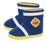 Fireman Sam Slipper Boots for Boys Fire Fighter Dress Up Slippers Booties Fleece House Shoes