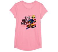 Fireman Sam T-Shirt, Official, Hero, Multiple Colours T-Shirt, Girls, Pink, Small