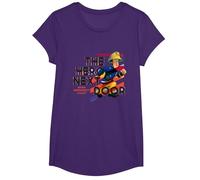 Fireman Sam T-Shirt, Official, Hero, Multiple Colours T-Shirt, Girls, Purple, Medium