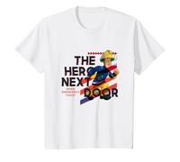 Fireman Sam T-Shirt, Official, Hero, Multiple Colours T-Shirt, Youth, White, Large