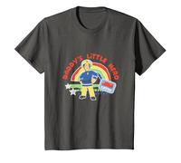 Fireman Sam T-Shirt, Official, Little Hero, Multiple Colours T-Shirt, Youth, Asphalt Grey, 4T