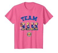 Fireman Sam T-Shirt, Official, Team Sam, Multiple Colours T-Shirt, Youth, Pink Heather, 4T