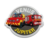 Fireman Sam © Venus Jupiter Fire Truck - Patches/Iron on/Iron On/Appliques/Iron on/Applique/Patches/Patches
