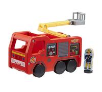 Fireman Sam Wooden Jupiter Fire Engine Vehicle Eco Friendly