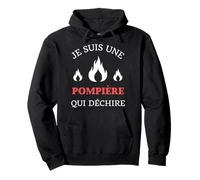 Fireman who dechire humour firefighter woman funny Pullover Hoodie