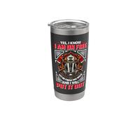 Fireman Yes I Know I Am On Fire Firefighter Firefighters Stainless Steel Insulated Tumbler