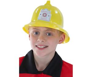 Firemans Hat Yellow Plastic Halloween