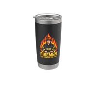 Firemen Run Toward The Fire Firefighter Pride Stainless Steel Insulated Tumbler