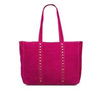 FIRENZE ARTEGIANI. Alonte women's shoulder bag, genuine leather, suede, 38 x 12 x 30 cm, colour: fuchsia, fuchsia, Utility