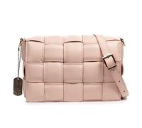 FIRENZE ARTEGIANI. Andrate Women's Crossbody Bag Genuine Leather Sauvage Finish Padded 27 x 9 x 17 cm Colour: Pink, pink, Utility