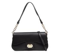 FIRENZE ARTEGIANI. Anzano Women's Crossbody Bag Genuine Leather Sauvage Finish 27.5 x 10 x 14 cm Colour: Black, Black/White, Utility