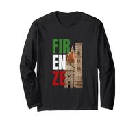 Firenze Florence Italy Cathedral Vintage Travel Architecture Long Sleeve T-Shirt