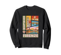 Firenze Italia Florence Landmarks Italy Vintage Travel Sweatshirt