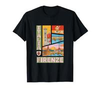 Firenze Italia Florence Landmarks Italy Vintage Travel T-Shirt