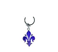FIRENZE Key Ring Symbol of Bottoned Lily - Souvenir and Collectibles - Purple