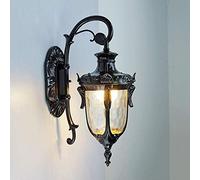 Firenze Wall Light Flush Outdoor Lantern Wall Lamp Ornate E27 Traditional Wall Fixture Exterior Wall Sconce Aluminium Retro Vintage for Patio Aisle Villa