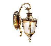 Firenze Wall Light Flush Outdoor Lantern Wall Lamp Ornate E27 Traditional Wall Fixture Exterior Wall Sconce Aluminium Retro Vintage for Patio Aisle Villa
