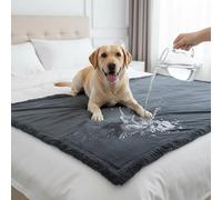 fireowl Dog Blanket Waterproof Washable - Ultra Soft Quick Dry Pet Throw for Sofa, Bed & Car - Large 145x165cm Warm Fleece Pet Blankets for Cats Dogs, Grey