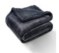 fireowl Waterproof Dog Blanket Washable Extra Large - 145x216cm Soft Warm Fleece Pet Blankets for Cats Dogs - Pet Throw Blankets for Small Medium Large Dogs Grey