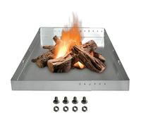 Fireplace Ash Tray - Steel Grate Ash Ember Holder with Screw Pack | Rust-Resistant Home Fire Place Accessories, Adjustable Collection Tool, for Inside Fireplace