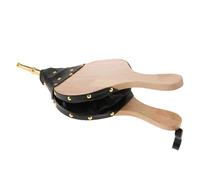 Fireplace Bellows Air Pump - Vintage Wooden Air Blower, Log Burner Ember Starter, Robust Build, Rustic Wood Grain Finish | Smoke-Free Fier Support Accessory for Outdoor Hearth Wood Stove Fireplace