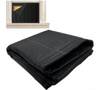 Fireplace Blocker Blanket Flame Retardant Oxford Cloth Chimney Draft Stopper with Thermal Insulation to Prevent Heat Loss and Cold Air, Reusable Foldable Cover (A)