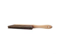 Fireplace Brush with Wooden Handle, Hearth and Fireside Cleaning Tool for Ash Removal, Corner Fireplace Brush for Home Fireplace Maintenance
