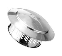 Fireplace Chimney Cap - Silver Fireplace Screen Cap, Log Burner Rain Cover | Stainless Steel Round Chimney Covers, Exhaust Ventilation Duct Cover for Houses Cabins Fireplaces Protection