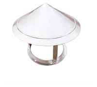Fireplace Chimney Caps, Chimney Cowl,Vent Top,304 Stainless Steel Roof Chimney Flue Cowl Pipe Rain Cover Protector Cap Ending Heating Stove Exhaust Pipe Chimney Rain Cap(300mm)