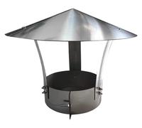Fireplace Chimney Caps, Chimney Cowl,Vent Top,Stainless Steel Chimney Cowl,Chimney Flue Top Rain Cap,Vent Cowl Top All Purpose Chimney Cowl,Diameter of The Nozzle(D25cm/9.84in)