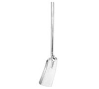 Fireplace Cleaning Shovel, Stove Shovel, Thick for Ash and Coal, Iron, Silver, Long Handle, Comfortable Grip, Suitable for Household Fireplaces