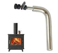 Fireplace Door Handles L Shaped Smooth & Sturdy Replacement Handle Set for Wood Stove and Fireplace Doors, Metal Heat Resistant Handles for Home or Hotel