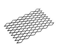 Fireplace Ember Retainer, Heavy Duty Carbon Steel Ember Guard, 12 x 7 in Diamond Mesh Fire Grate, Firepit Screen for Wood Burning, Indoor Outdoor Use and Enhanced Combustion