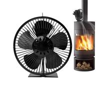 Fireplace Fan - Heat Powered Wood Stove Accessory, Quiet, Eco-Friendly, Non-Electric, Efficient Pellet Burner Fan with Protective Case | Silent Stove Fan for Heating